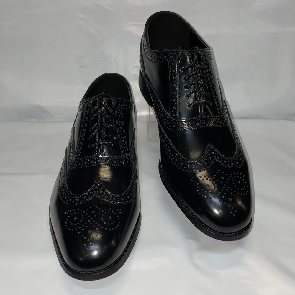 #25 Mens Florsheim Black Lexington Wingtip Oxford
